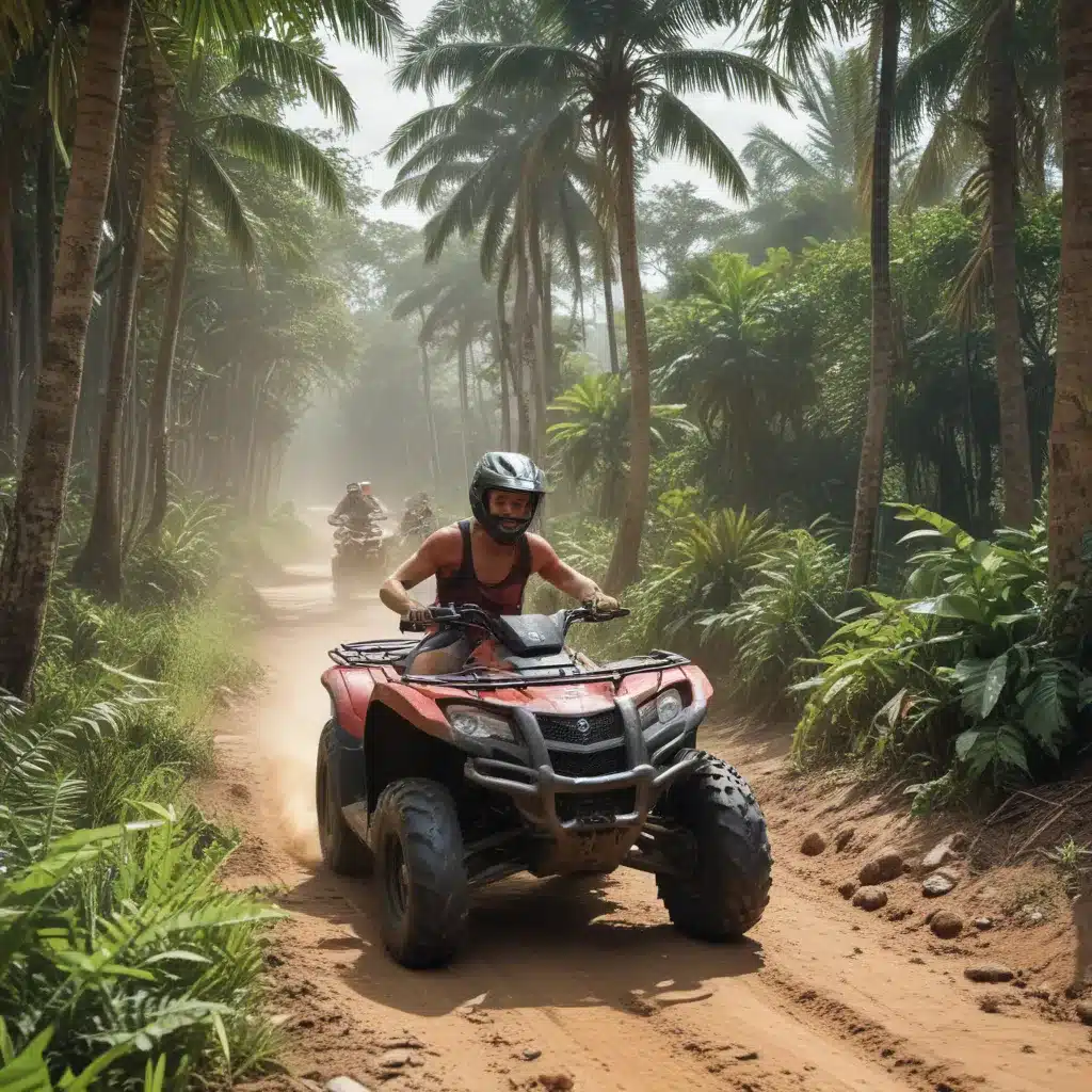 ATV Riding Through Tropical Landscapes