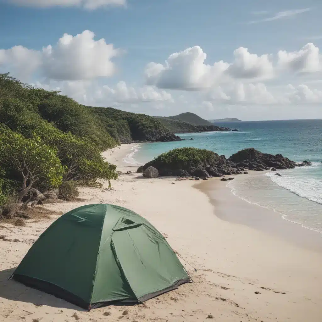 Camp on a Deserted Beach on Calaguas Island