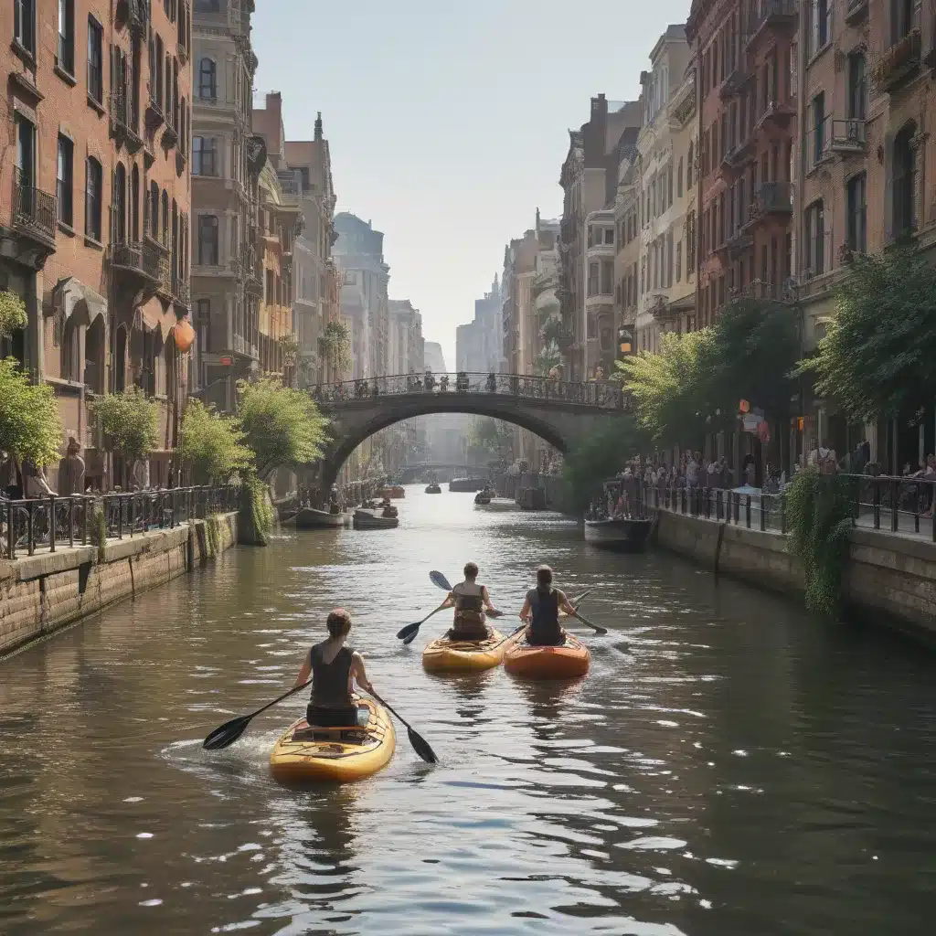 Paddle Through Bustling City Waterways