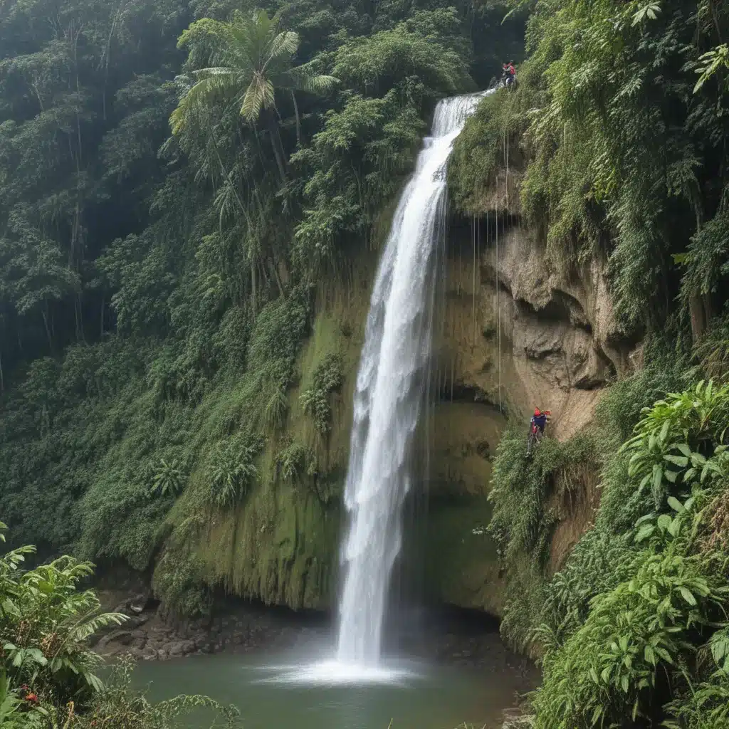 Rappel Down Multi-Tiered Waterfalls in Lake Sebu