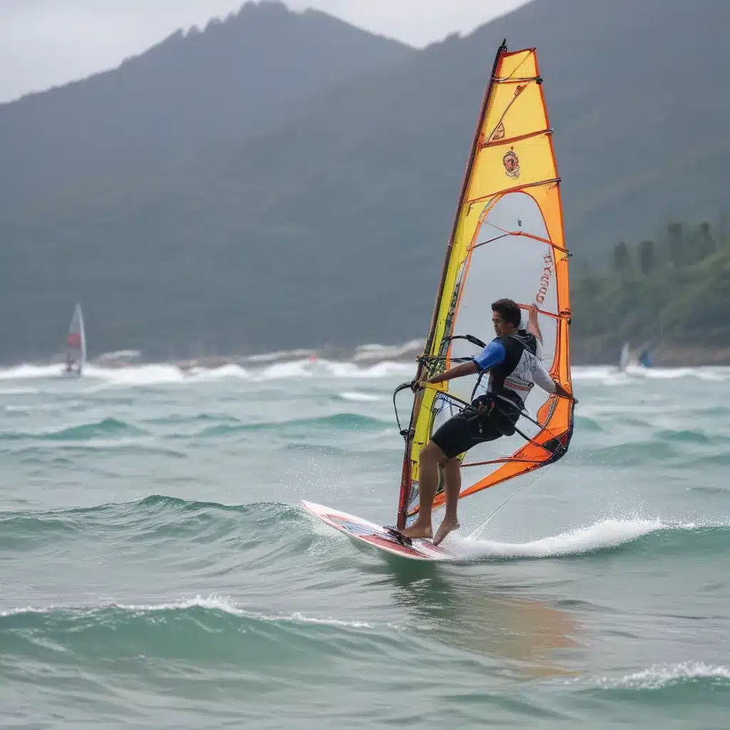 Riding the Waves While Windsurfing in Pagudpud