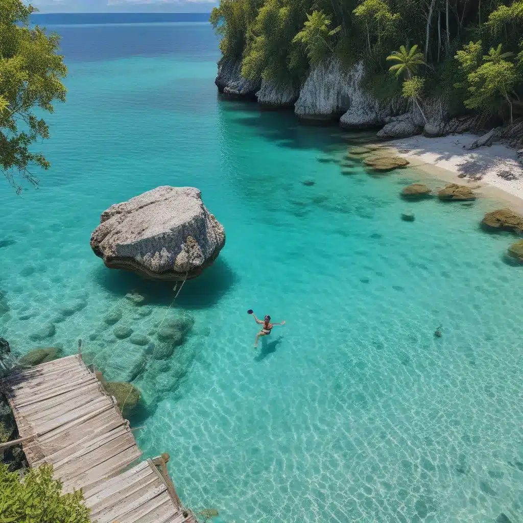 Swim in azure waters on a Siquijor island hopping tour