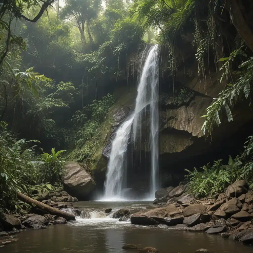 Trek through dense jungle to hidden waterfalls and caves