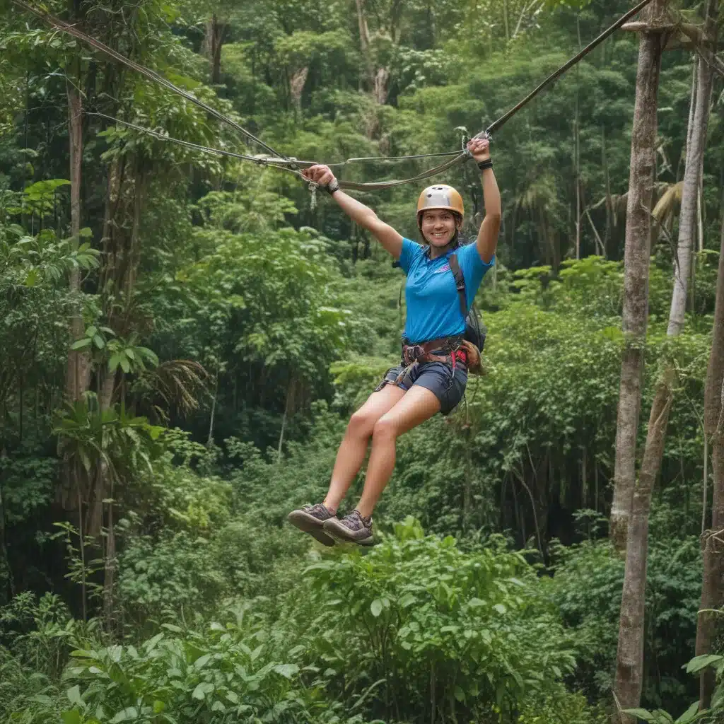 Zip Lining Through the Forests of Bohol